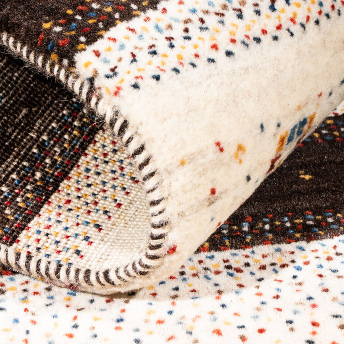 Gabbeh Tæppe - Loribaft Persisk - Royal - 134 x 84 cm - brun