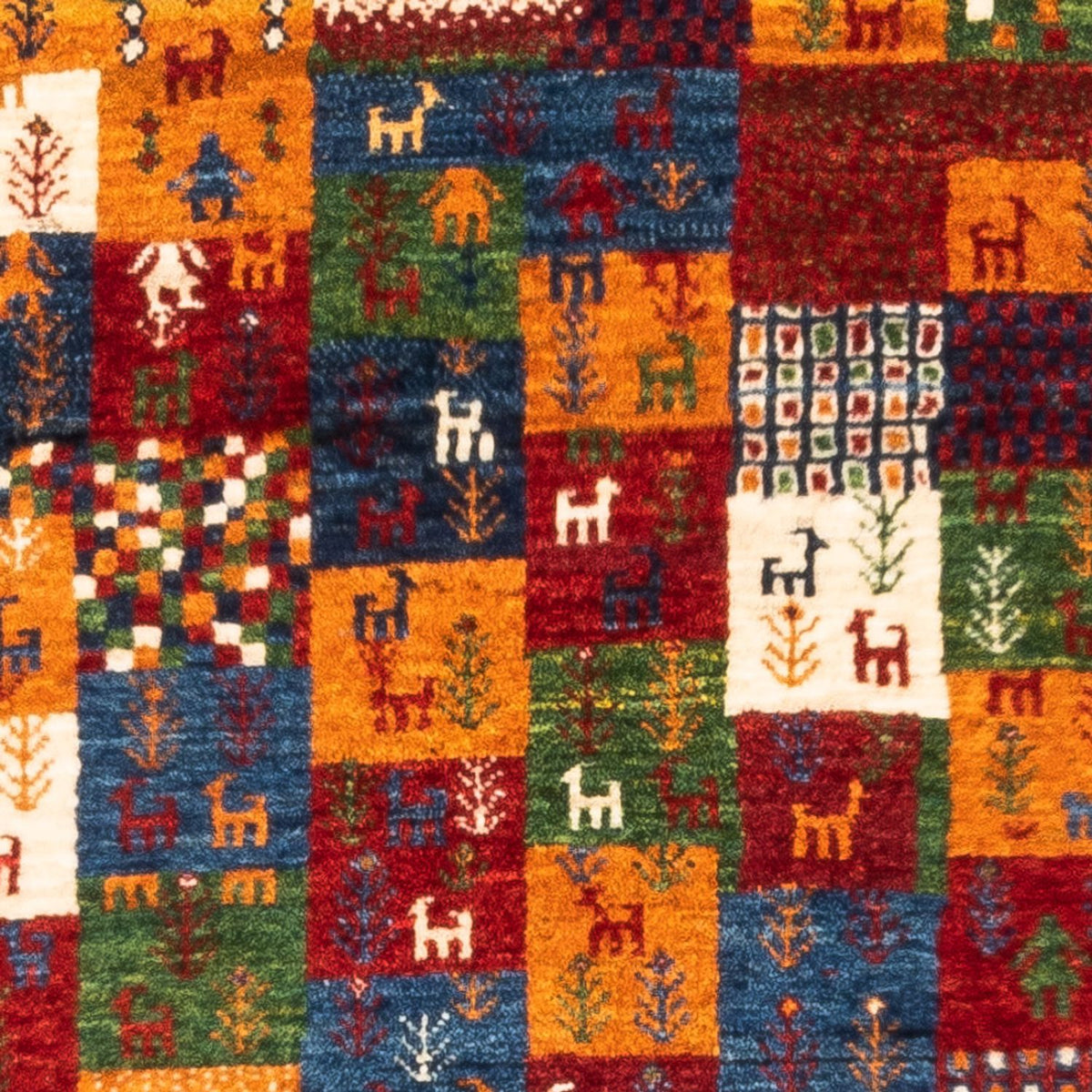 Gabbeh Tæppe - Loribaft Persisk - Royal - 133 x 85 cm - flerfarvet