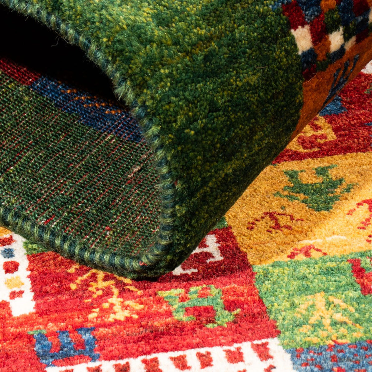 Gabbeh Tæppe - Loribaft Persisk - Royal - 133 x 85 cm - flerfarvet