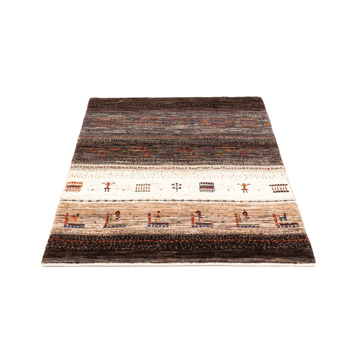 Gabbeh Tæppe - Loribaft Persisk - Royal - 137 x 85 cm - brun