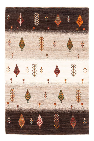 Gabbeh Tæppe - Loribaft Persisk - Royal - 126 x 84 cm - grå