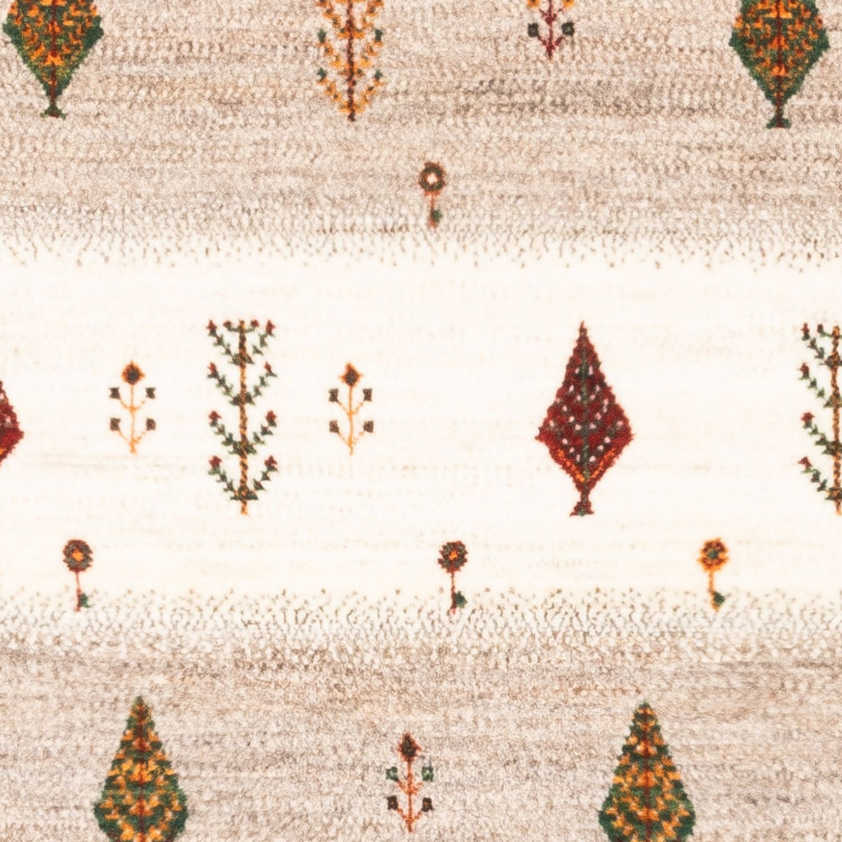 Gabbeh Tæppe - Loribaft Persisk - Royal - 126 x 84 cm - grå