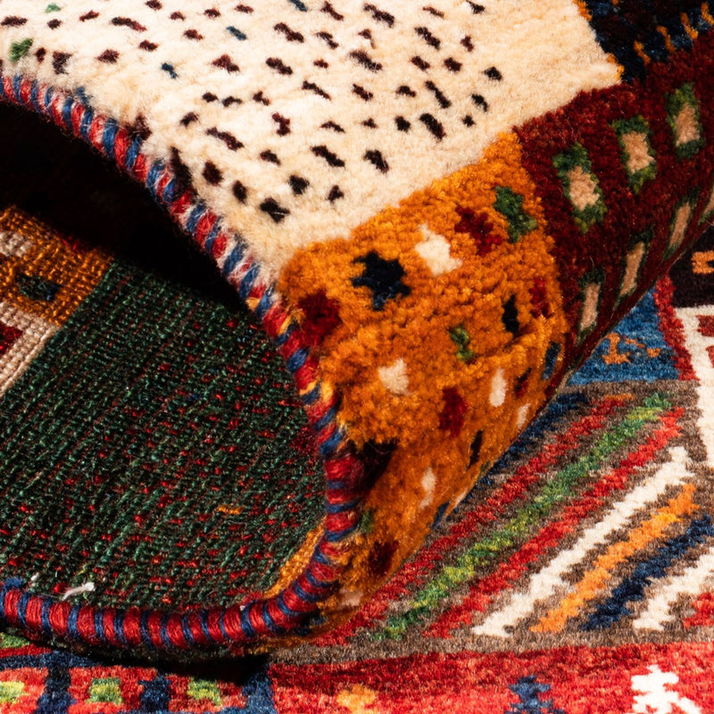 Gabbeh Tæppe - Loribaft Persisk - Royal - 137 x 92 cm - flerfarvet