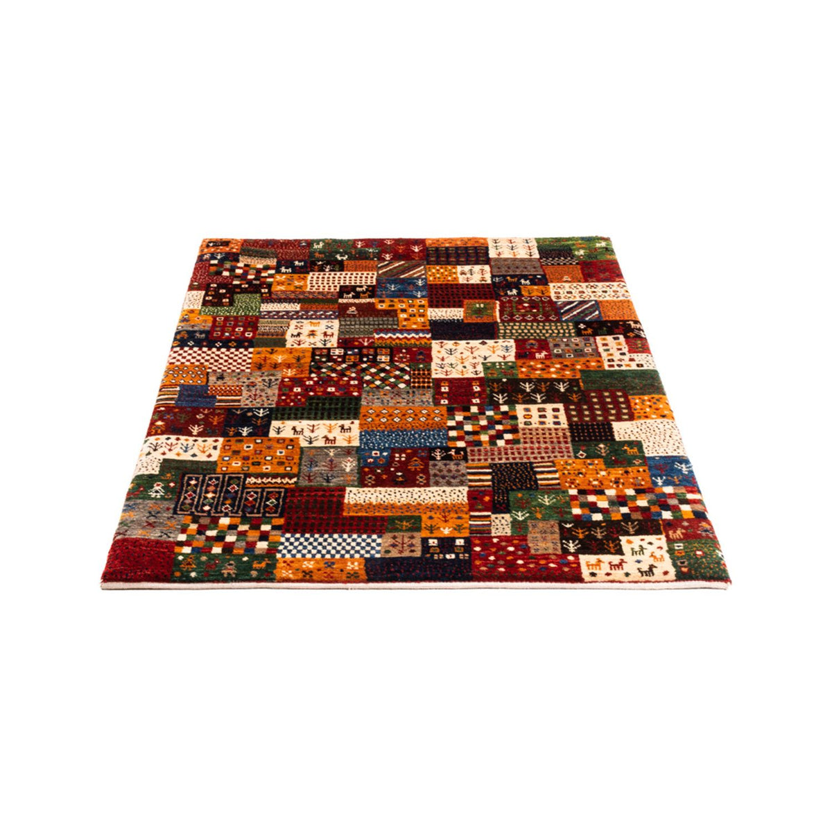 Gabbeh Tæppe - Loribaft Persisk - Royal - 137 x 92 cm - flerfarvet