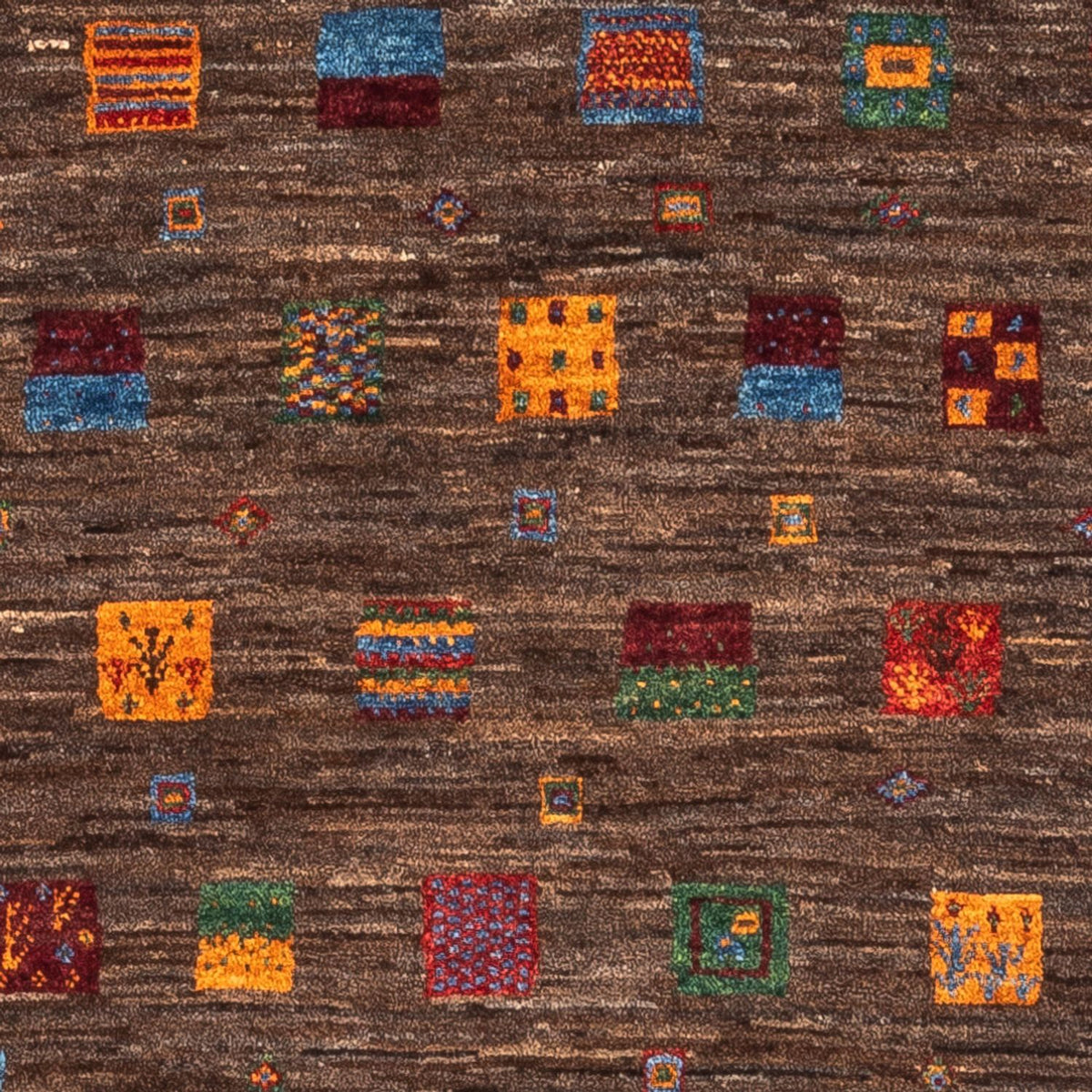 Gabbeh Tæppe - Loribaft Persisk - Royal - 119 x 82 cm - grå