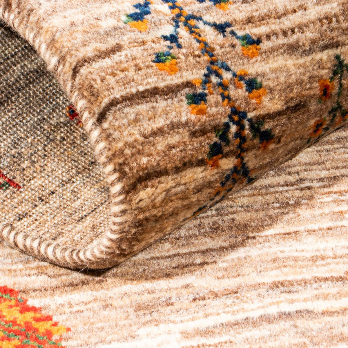 Gabbeh Tæppe - Loribaft Persisk - Royal - 133 x 81 cm - flerfarvet