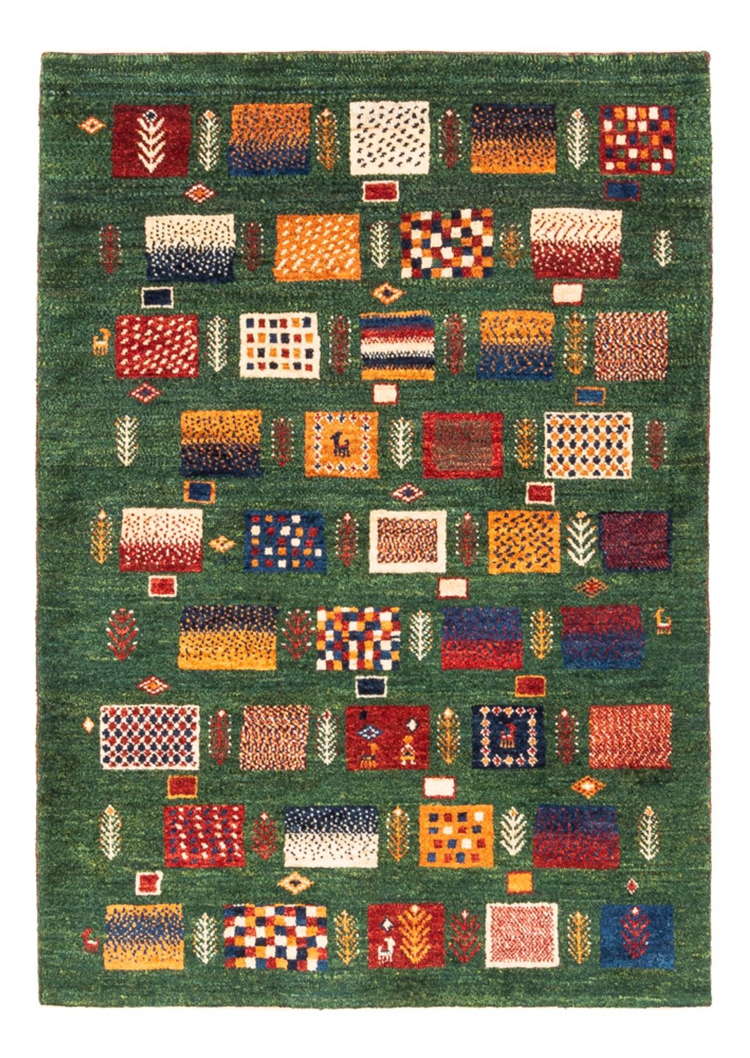 Gabbeh Tæppe - Loribaft Persisk - Royal - 117 x 83 cm - flerfarvet