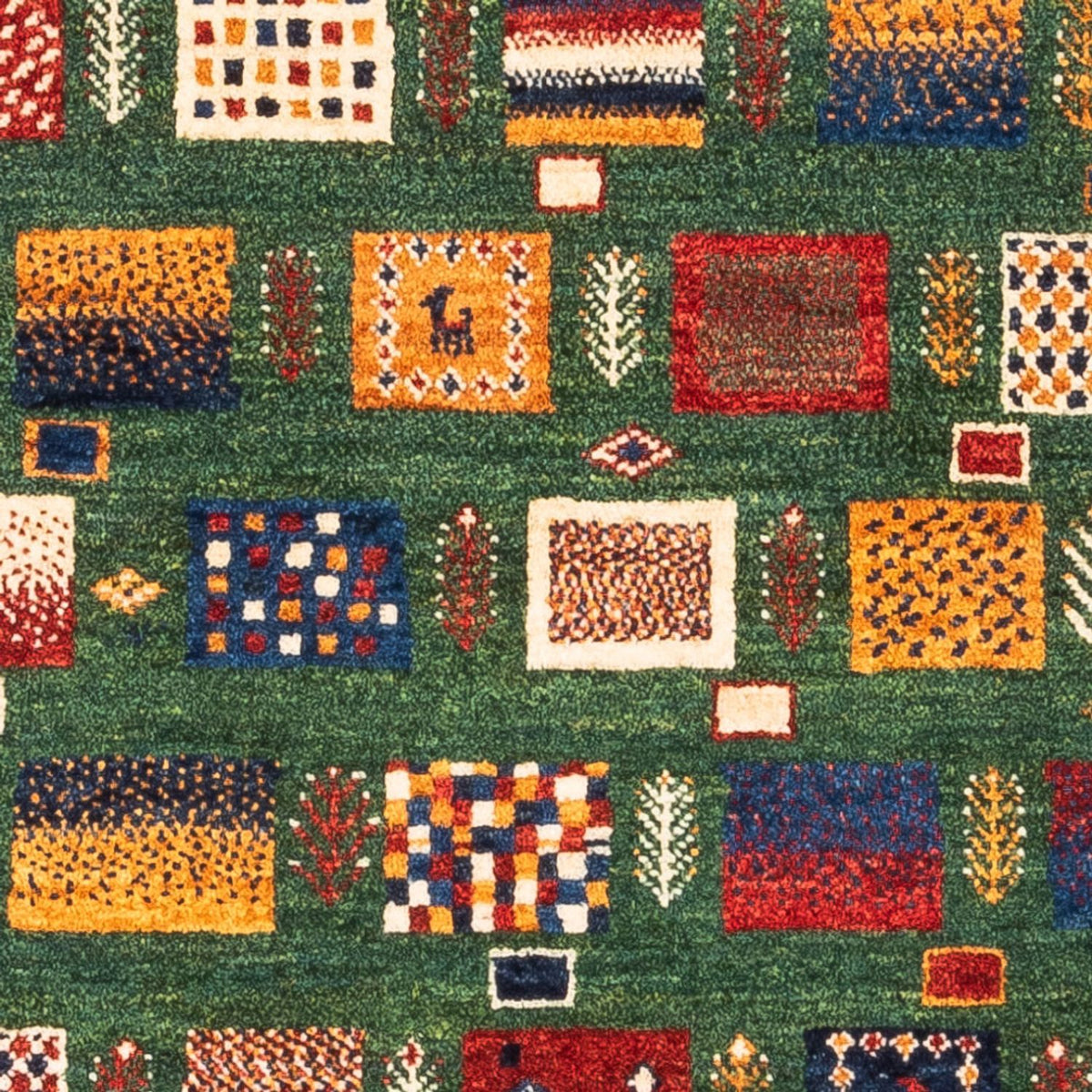 Gabbeh Tæppe - Loribaft Persisk - Royal - 117 x 83 cm - flerfarvet