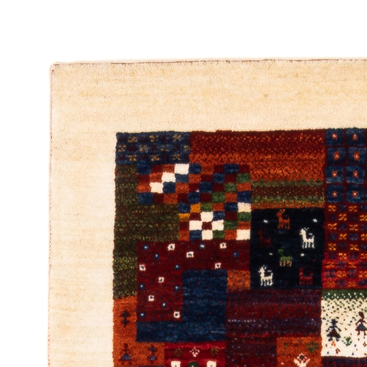 Gabbeh Tæppe - Loribaft Persisk - Royal - 134 x 84 cm - flerfarvet