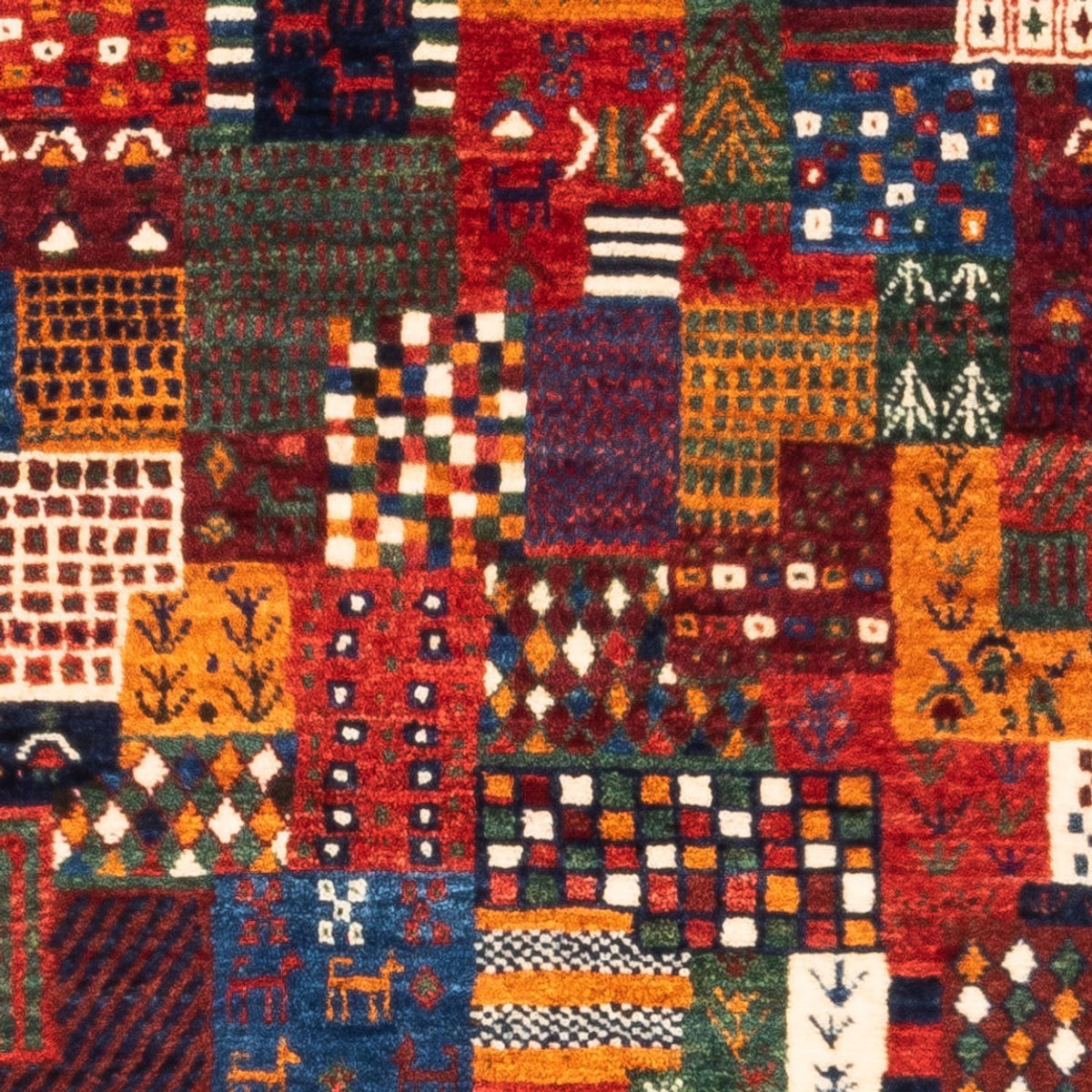 Gabbeh Tæppe - Loribaft Persisk - Royal - 134 x 82 cm - flerfarvet