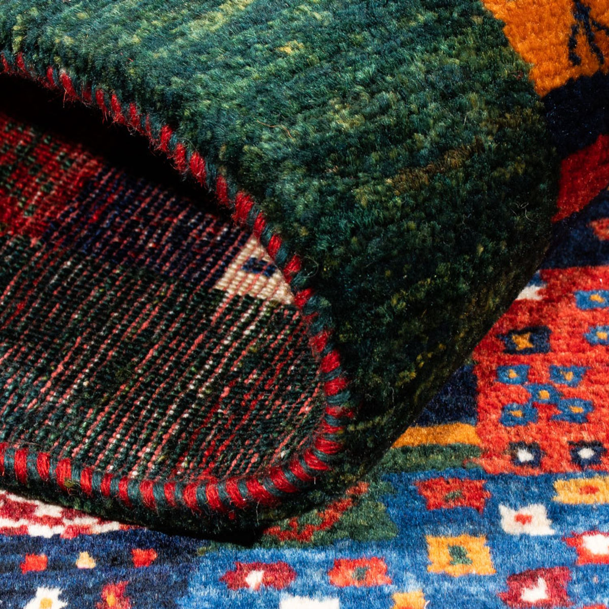 Gabbeh Tæppe - Loribaft Persisk - Royal - 134 x 82 cm - flerfarvet