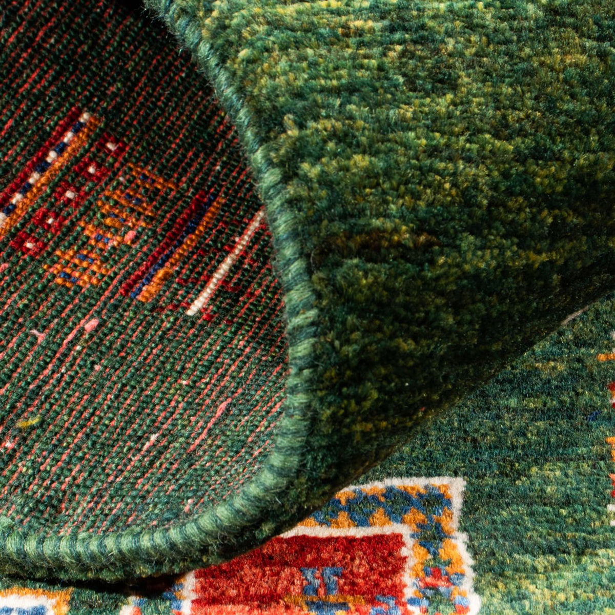 Gabbeh Tæppe - Loribaft Persisk - Royal - 135 x 83 cm - flerfarvet