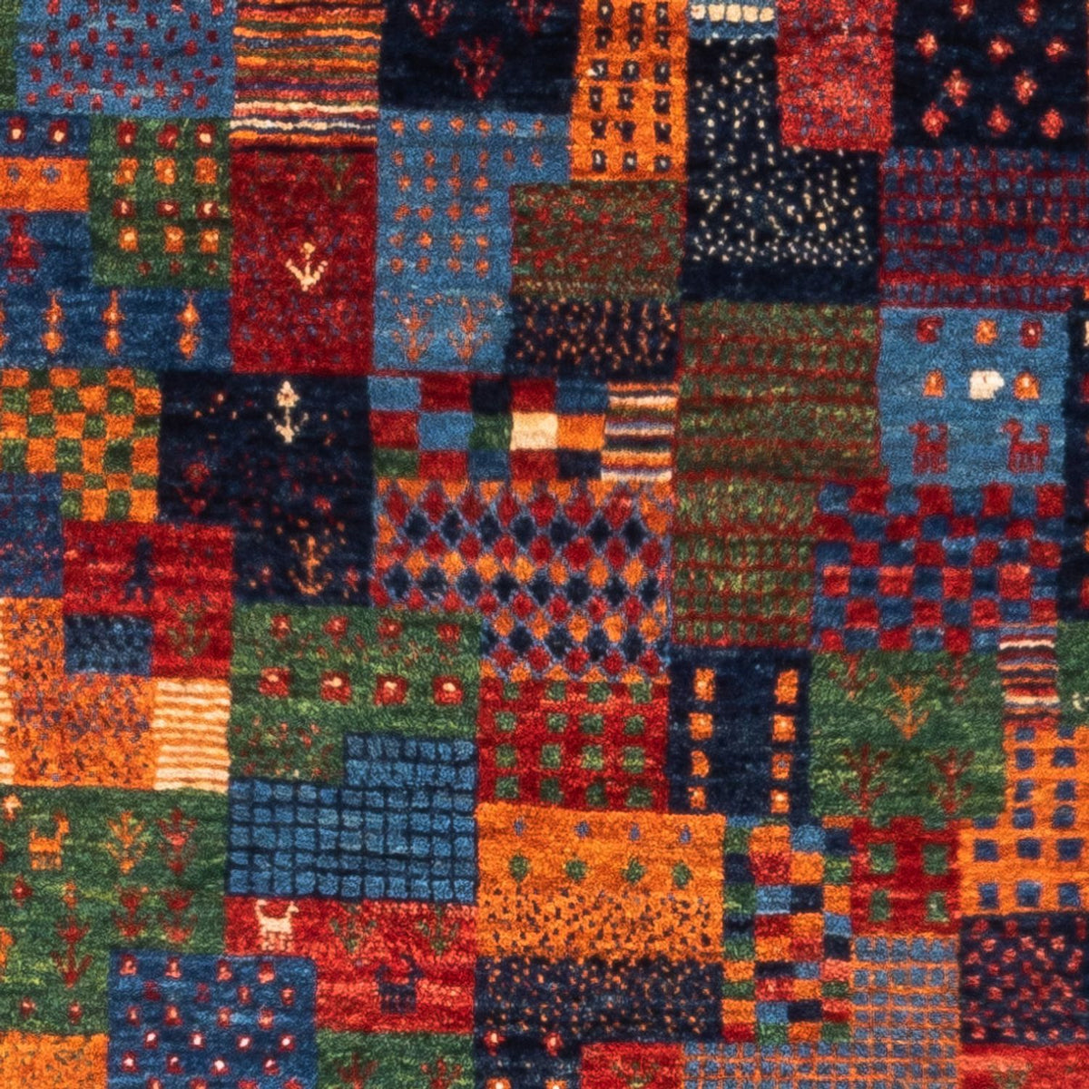 Gabbeh Tæppe - Loribaft Persisk - Royal - 133 x 87 cm - flerfarvet