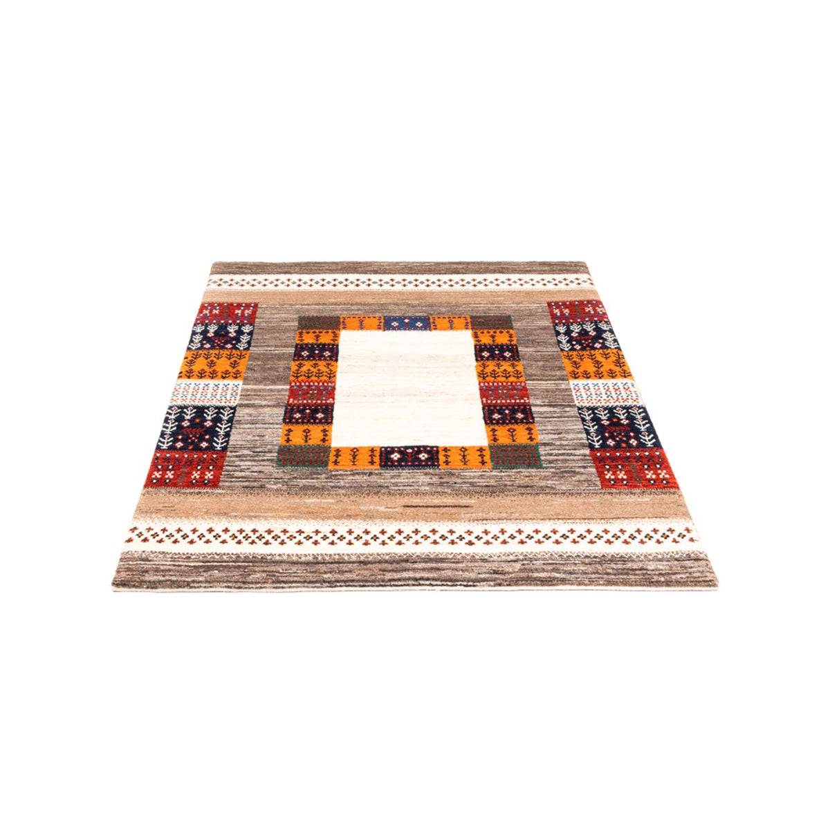Gabbeh Tæppe - Loribaft Persisk - Royal - 147 x 103 cm - flerfarvet