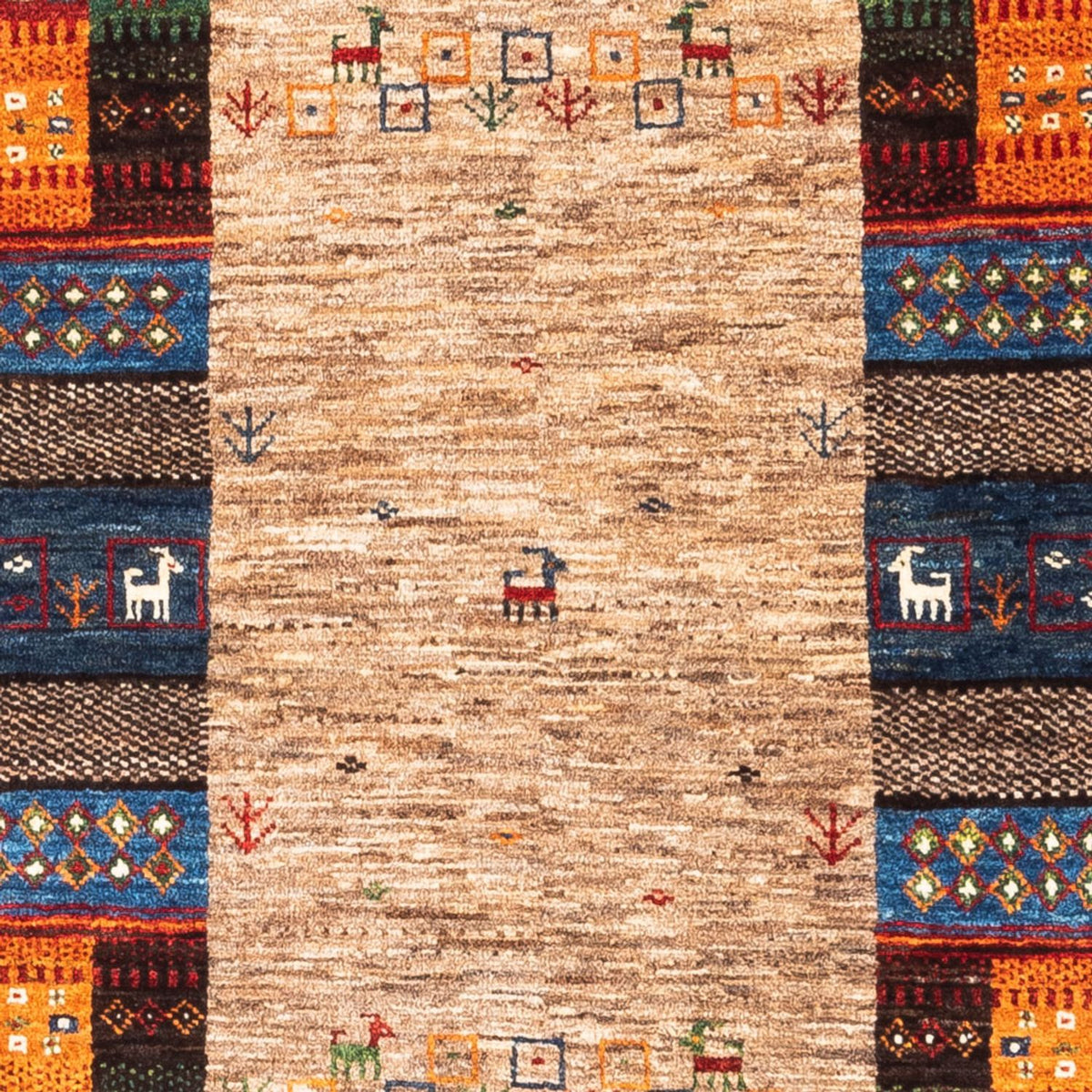Gabbeh Tæppe - Loribaft Persisk - Royal - 147 x 86 cm - flerfarvet