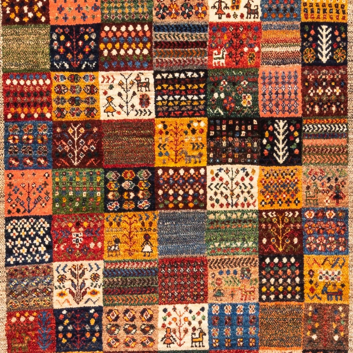 Gabbeh Tæppe - Loribaft Persisk - Royal - 151 x 104 cm - flerfarvet