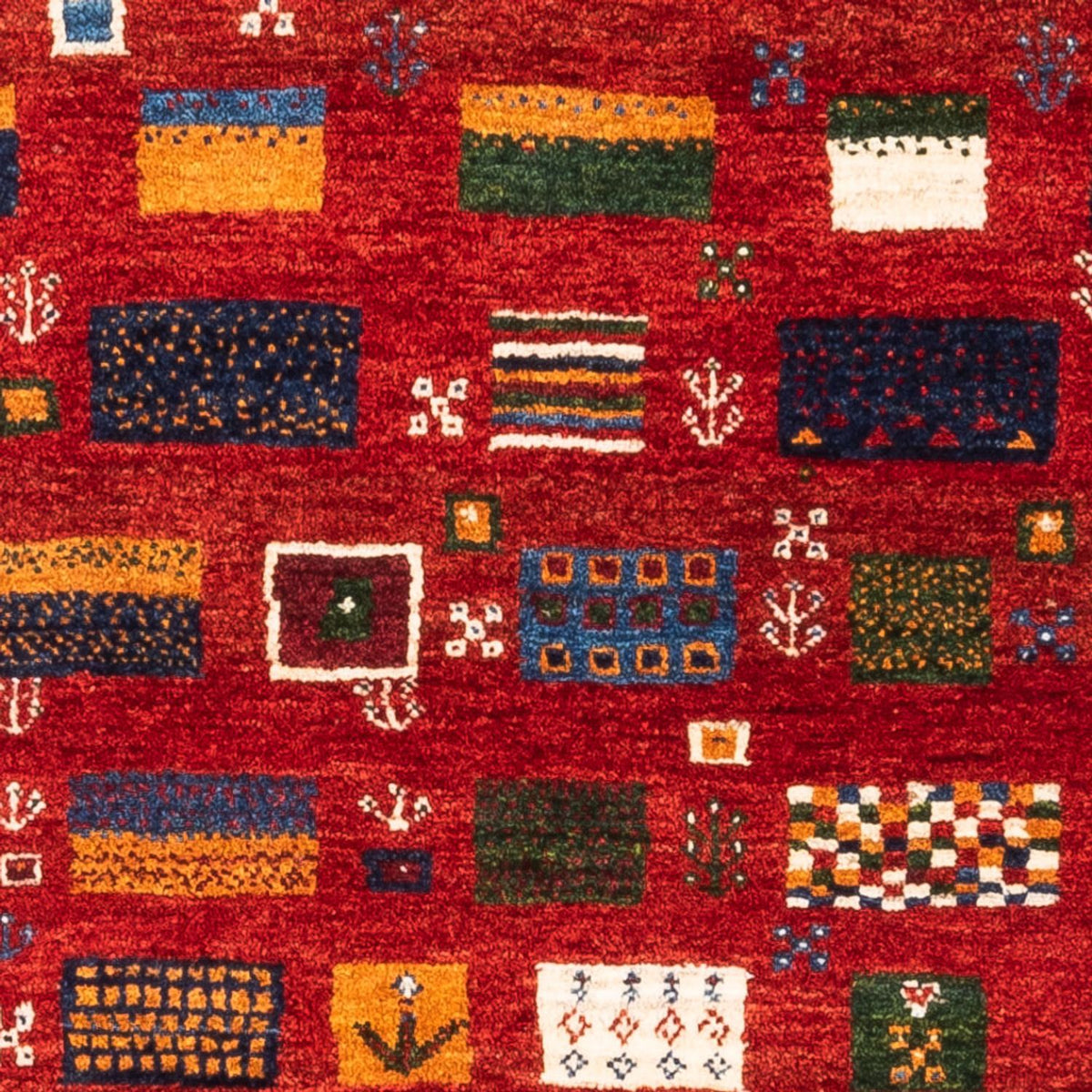 Gabbeh Tæppe - Loribaft Persisk - Royal - 126 x 84 cm - flerfarvet