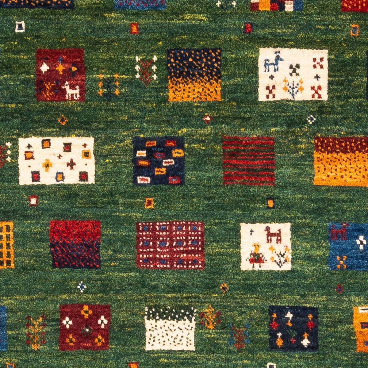 Gabbeh Tæppe - Loribaft Persisk - Royal - 129 x 88 cm - flerfarvet