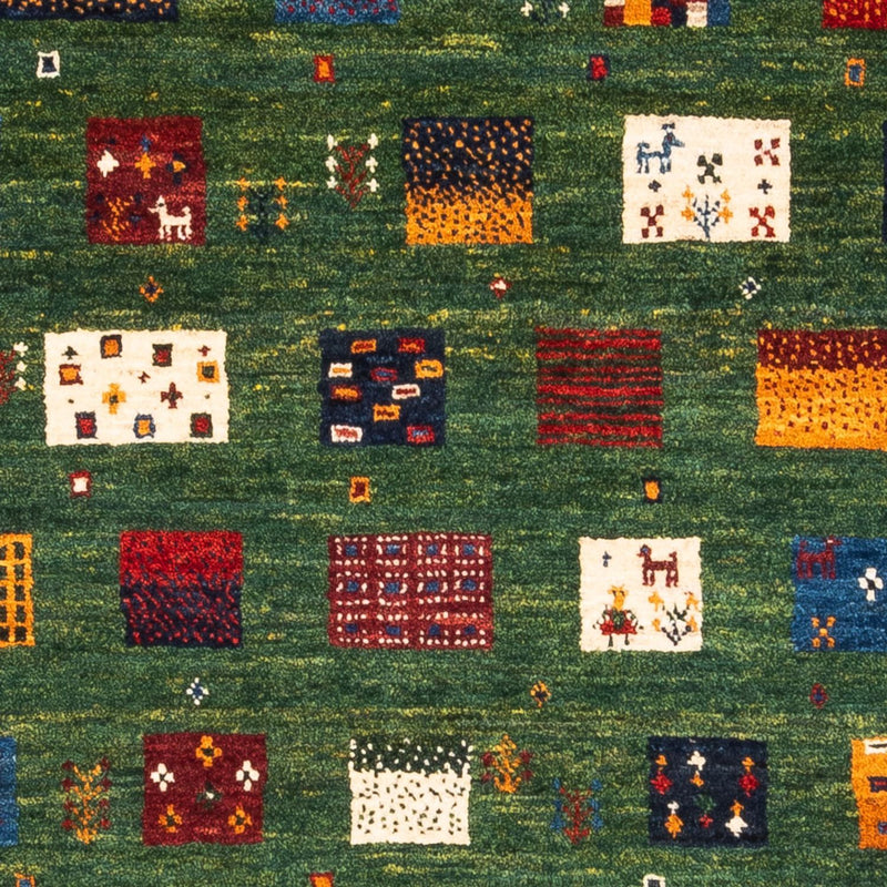 Gabbeh Tæppe - Loribaft Persisk - Royal - 129 x 88 cm - flerfarvet