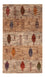 Gabbeh Tæppe - Loribaft Persisk - Royal - 133 x 83 cm - grå