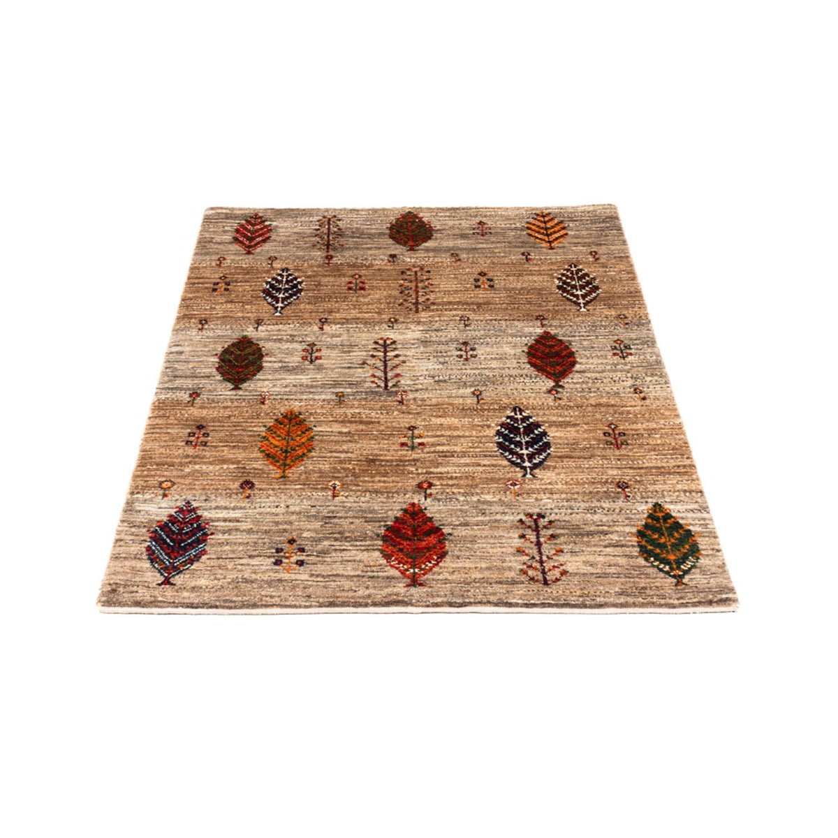 Gabbeh Tæppe - Loribaft Persisk - Royal - 133 x 83 cm - grå