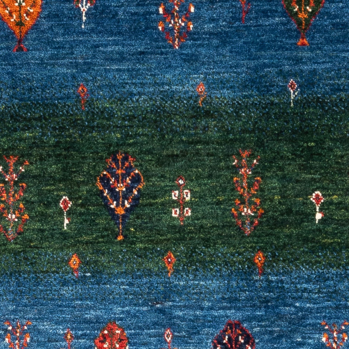 Gabbeh Tæppe - Loribaft Persisk - Royal - 127 x 86 cm - flerfarvet