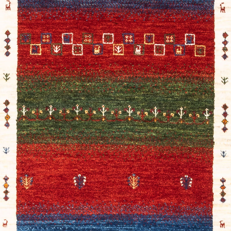 Gabbeh Tæppe - Loribaft Persisk - Royal - 122 x 82 cm - flerfarvet