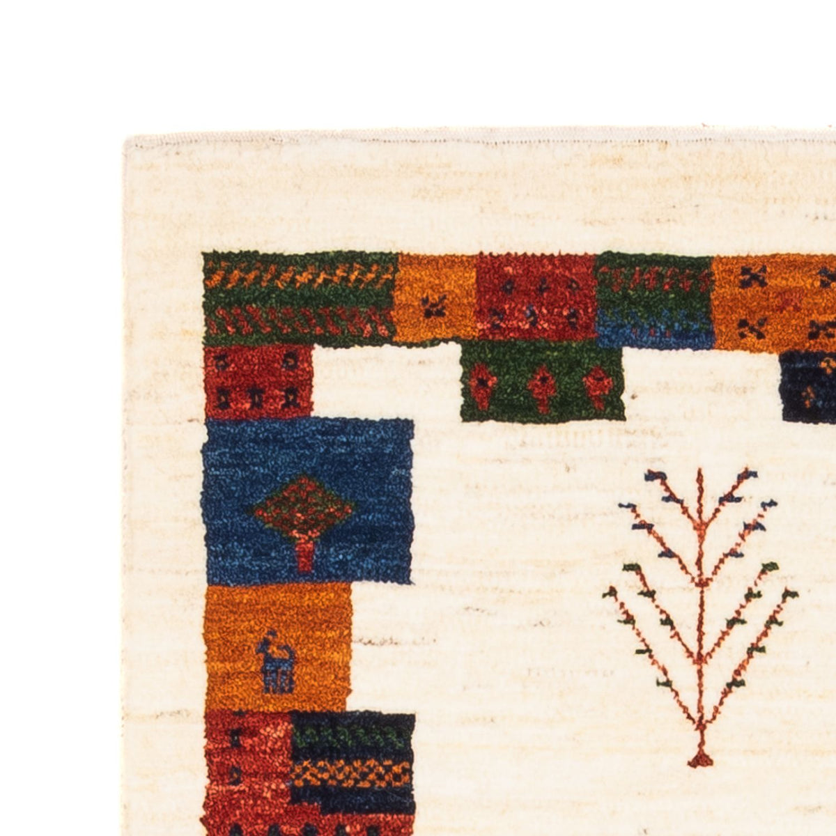 Gabbeh Tæppe - Loribaft Persisk - Royal - 120 x 84 cm - flerfarvet