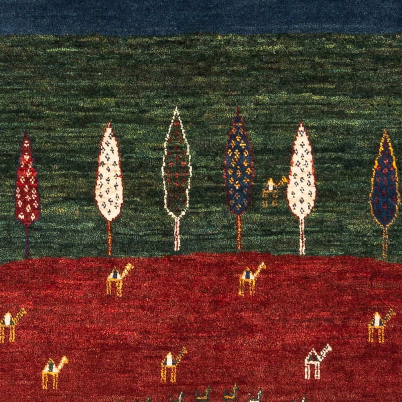 Gabbeh Tæppe - Loribaft Persisk - Royal - 122 x 83 cm - flerfarvet