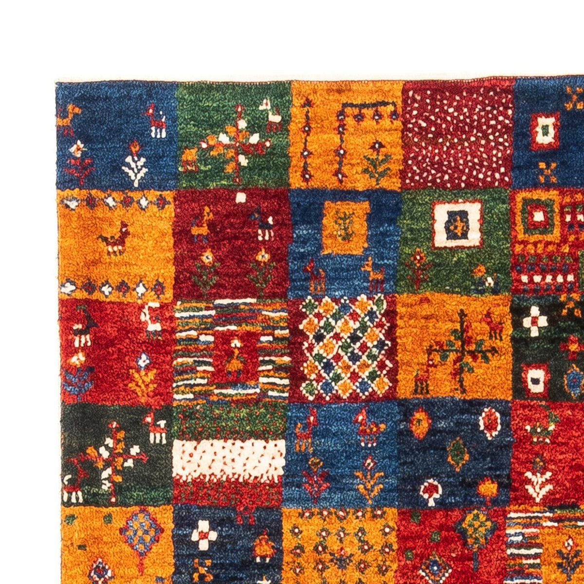 Gabbeh Tæppe - Loribaft Persisk - Royal - 119 x 85 cm - flerfarvet