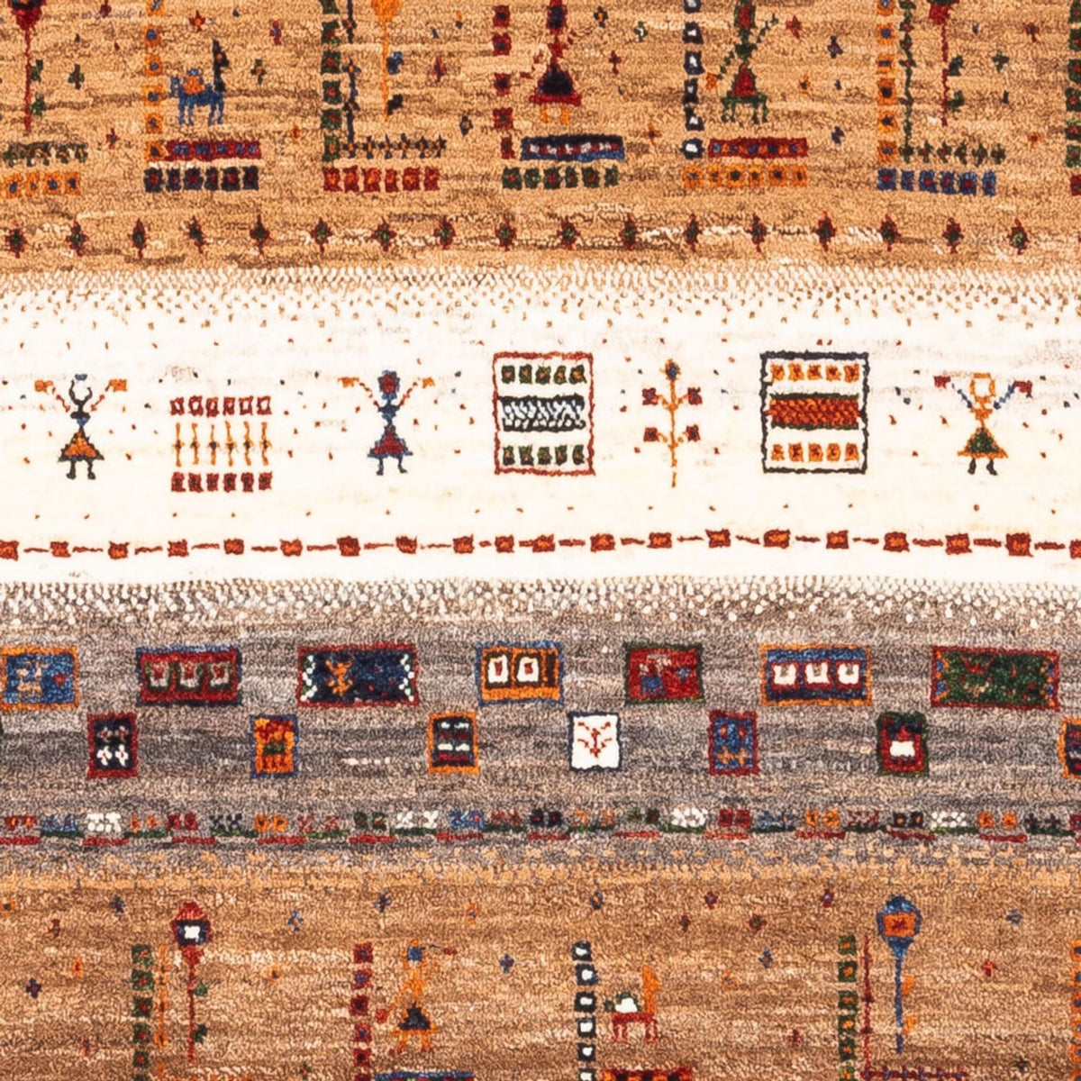 Gabbeh Tæppe - Loribaft Persisk - Royal - 124 x 85 cm - flerfarvet