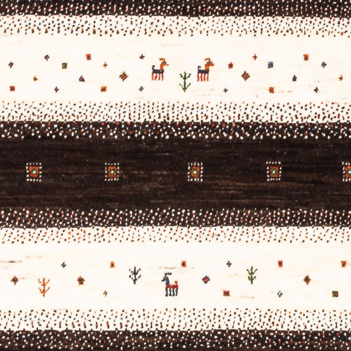 Gabbeh Tæppe - Loribaft Persisk - Royal - 136 x 84 cm - flerfarvet