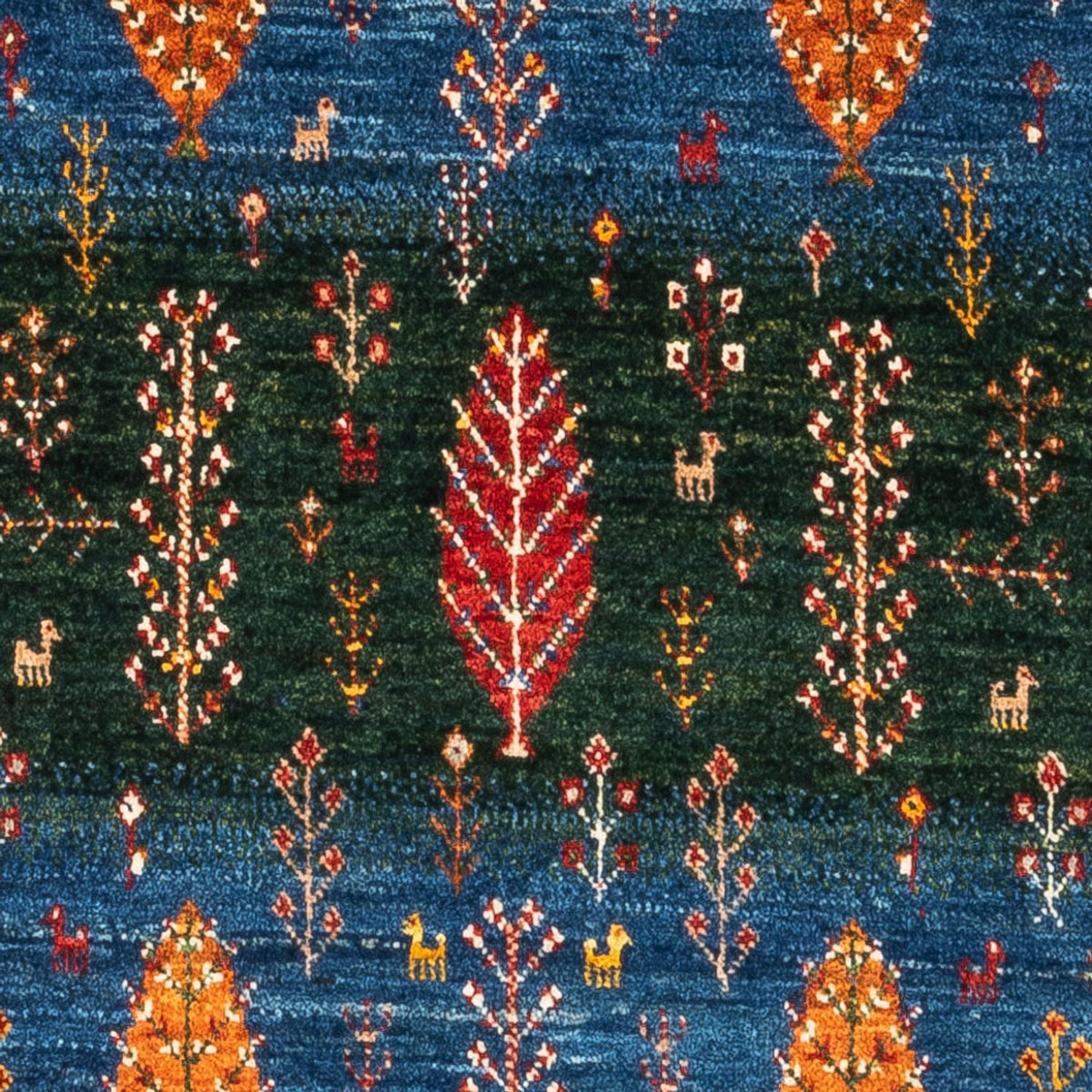 Gabbeh Tæppe - Loribaft Persisk - Royal - 132 x 84 cm - flerfarvet