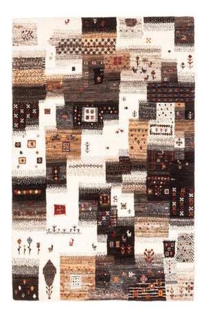 Gabbeh Tæppe - Loribaft Persisk - Royal - 126 x 85 cm - grå