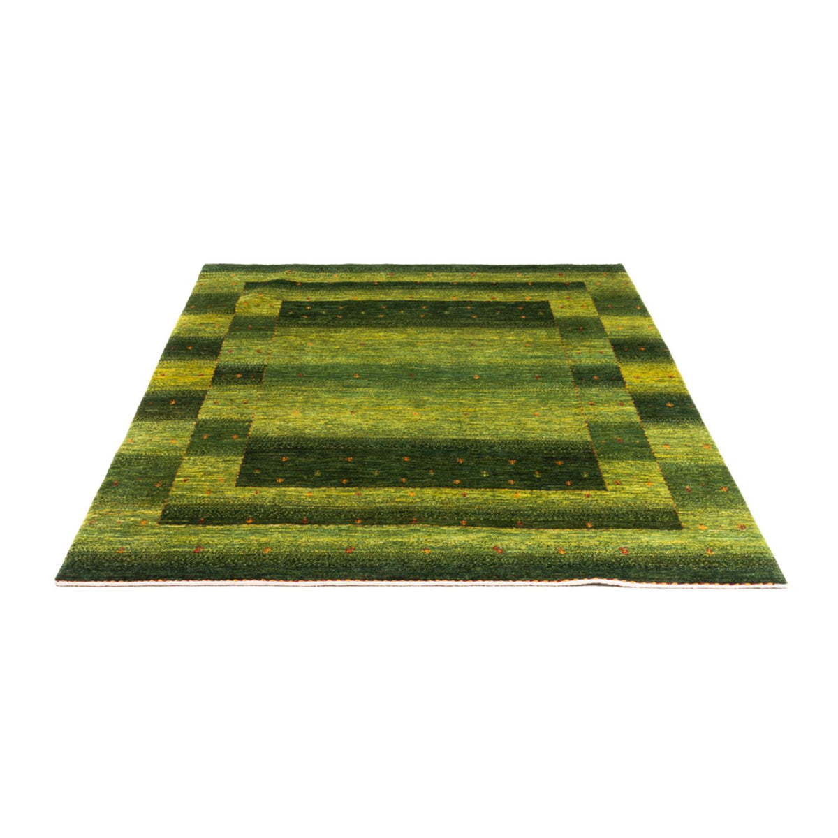 Gabbeh Tæppe - Loribaft Persisk - 202 x 151 cm - grøn