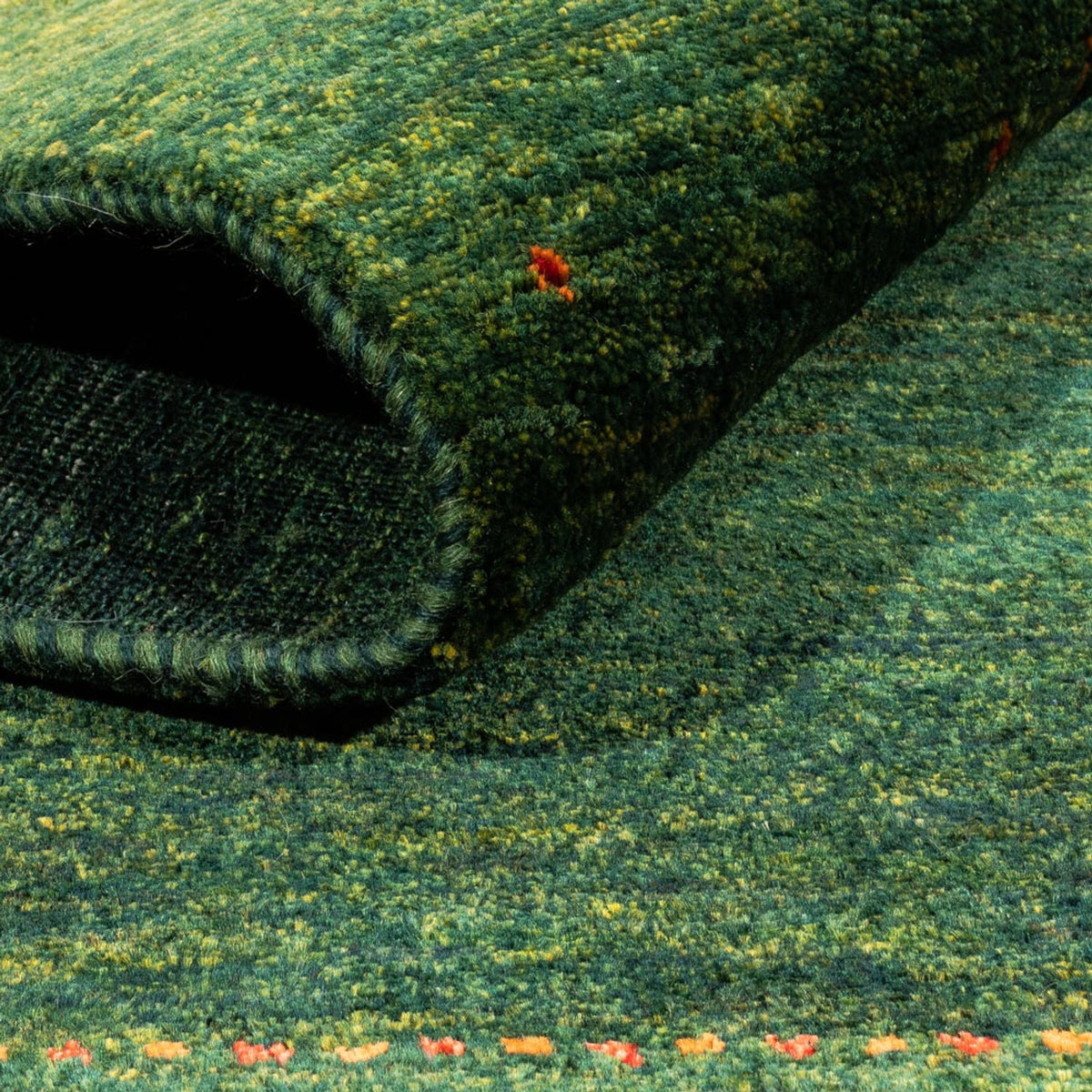 Gabbeh Tæppe - Loribaft Persisk - 200 x 160 cm - grøn