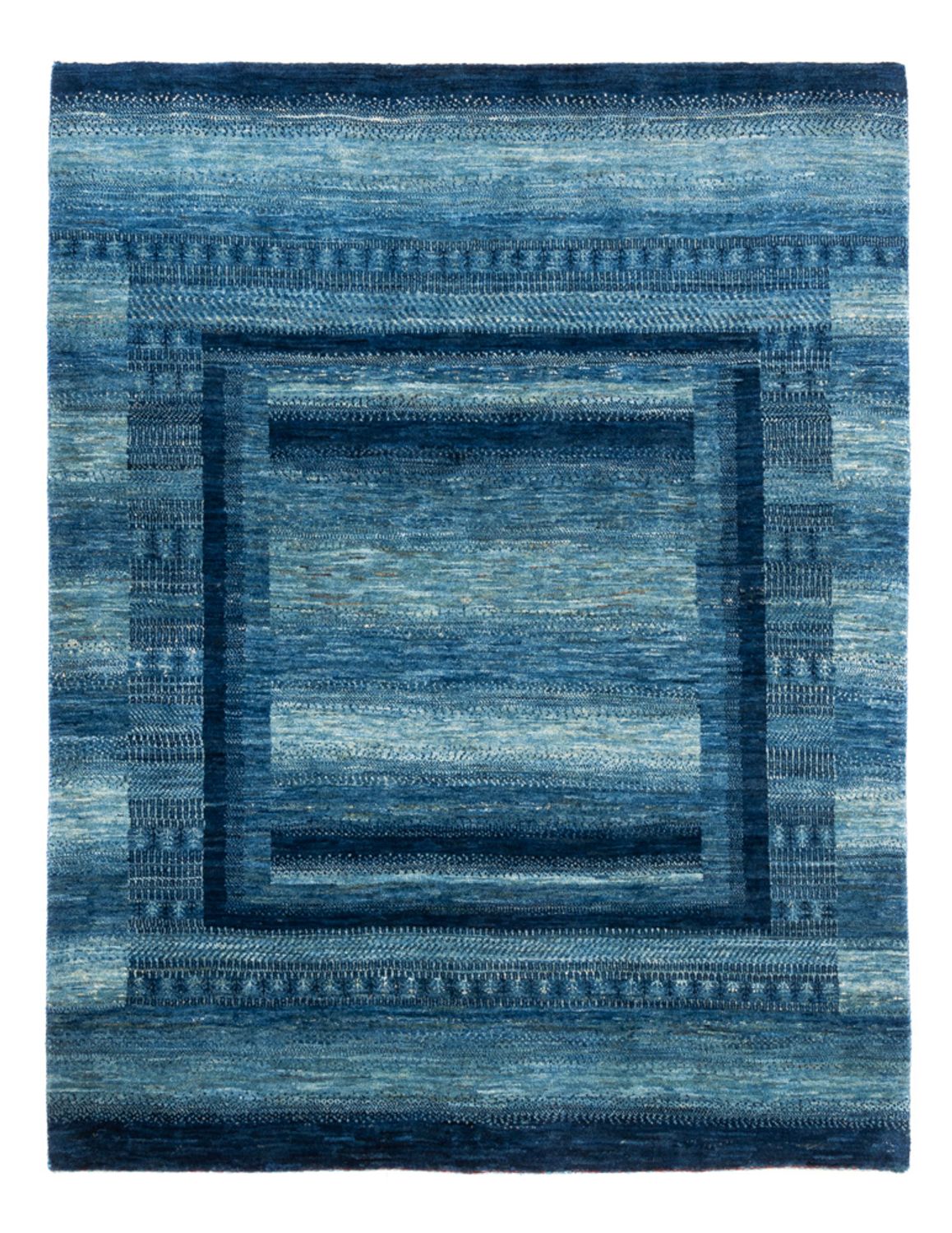 Gabbeh Tæppe - Loribaft Persisk - Royal - 198 x 158 cm - blå