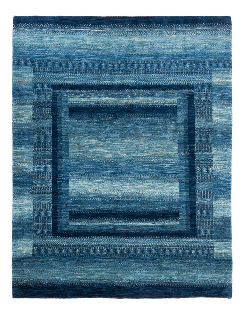 Gabbeh Tæppe - Loribaft Persisk - Royal - 198 x 158 cm - blå