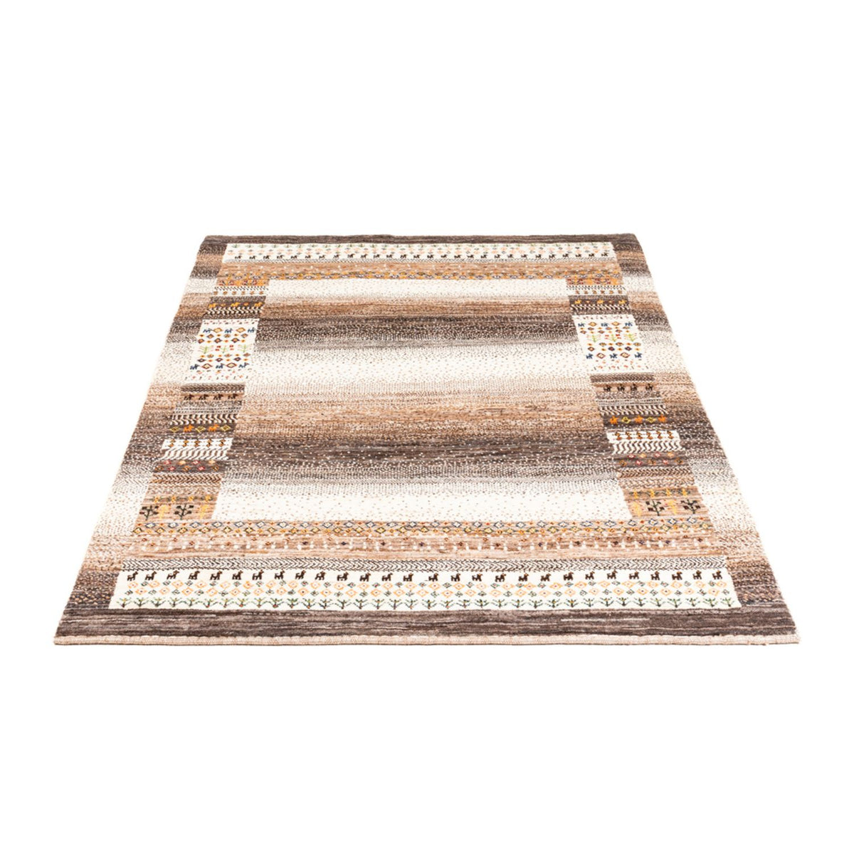 Gabbeh Tæppe - Loribaft Persisk - Royal - 200 x 127 cm - natur