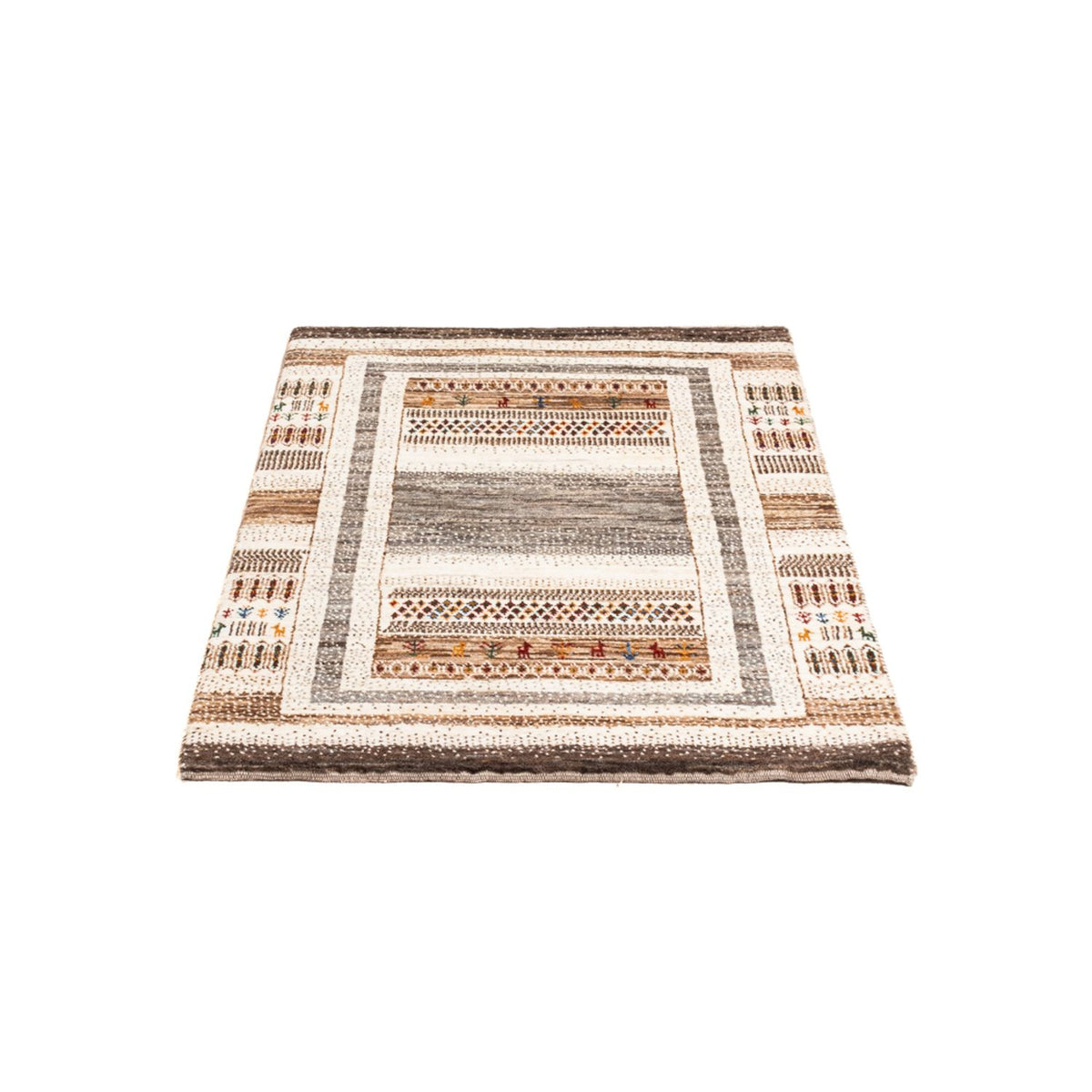 Gabbeh Tæppe - Loribaft Persisk - Royal - 117 x 76 cm - flerfarvet