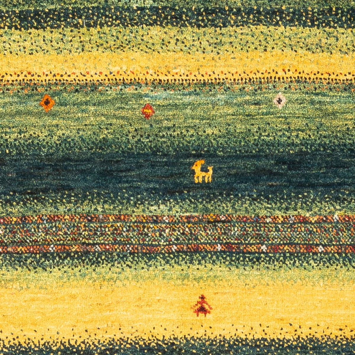 Gabbeh Tæppe - Loribaft Persisk - Royal - 131 x 86 cm - flerfarvet