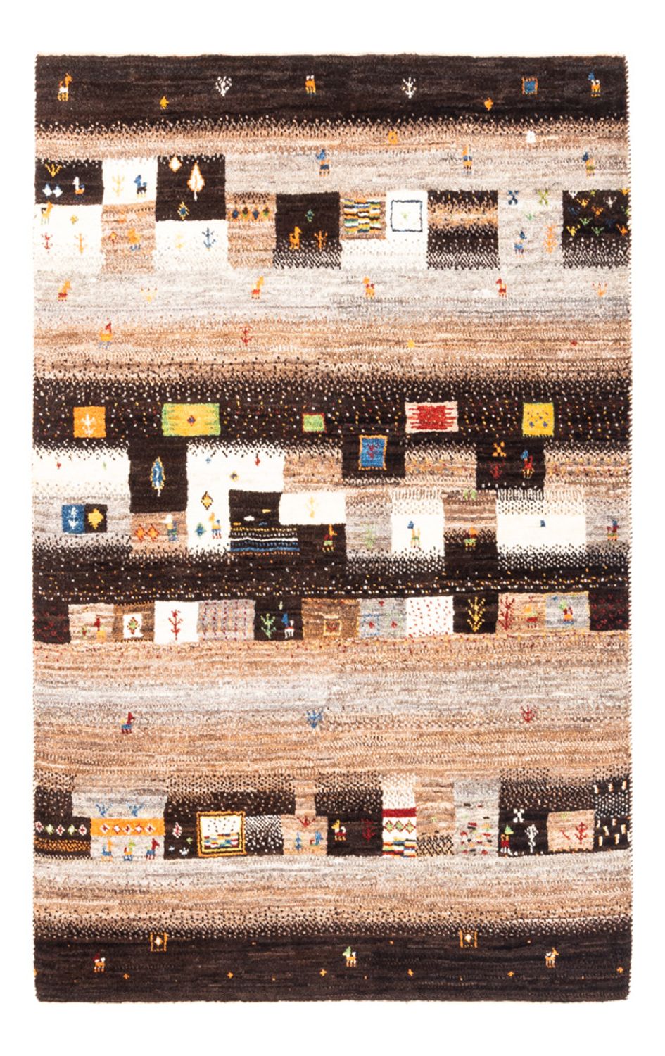Gabbeh Tæppe - Loribaft Persisk - Royal - 157 x 106 cm - flerfarvet