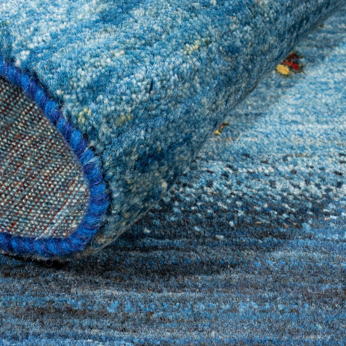 Gabbeh Tæppe - Loribaft Persisk - Royal - 122 x 88 cm - flerfarvet