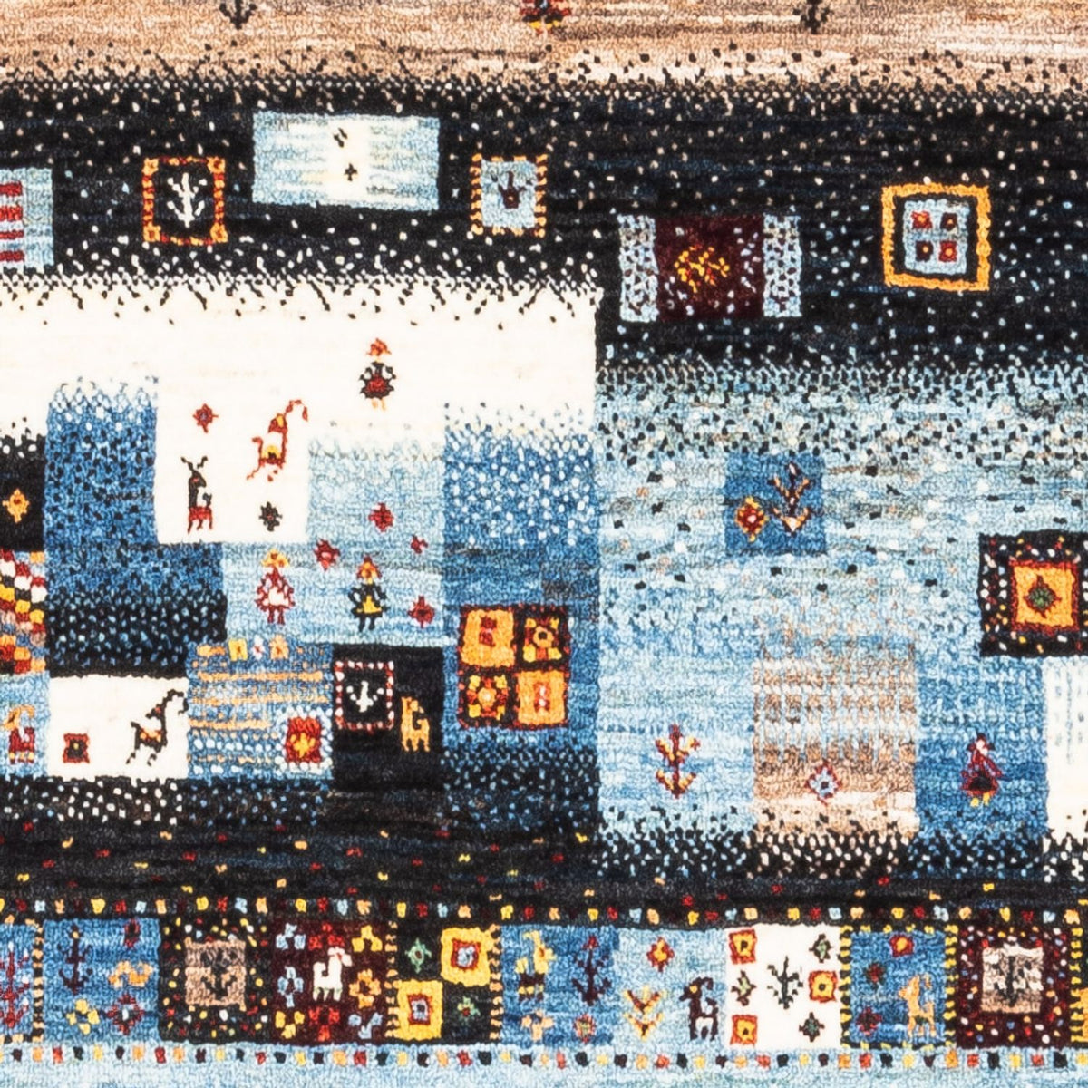 Gabbeh Tæppe - Loribaft Persisk - Royal - 141 x 87 cm - flerfarvet