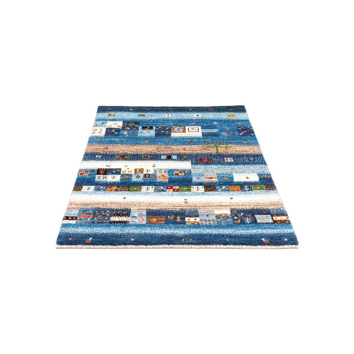 Gabbeh Tæppe - Loribaft Persisk - Royal - 154 x 103 cm - flerfarvet