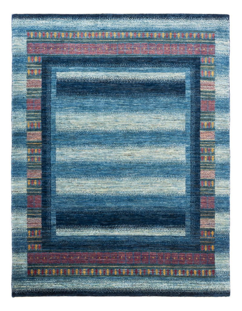 Gabbeh Tæppe - Loribaft Persisk - Royal - 198 x 152 cm - blå