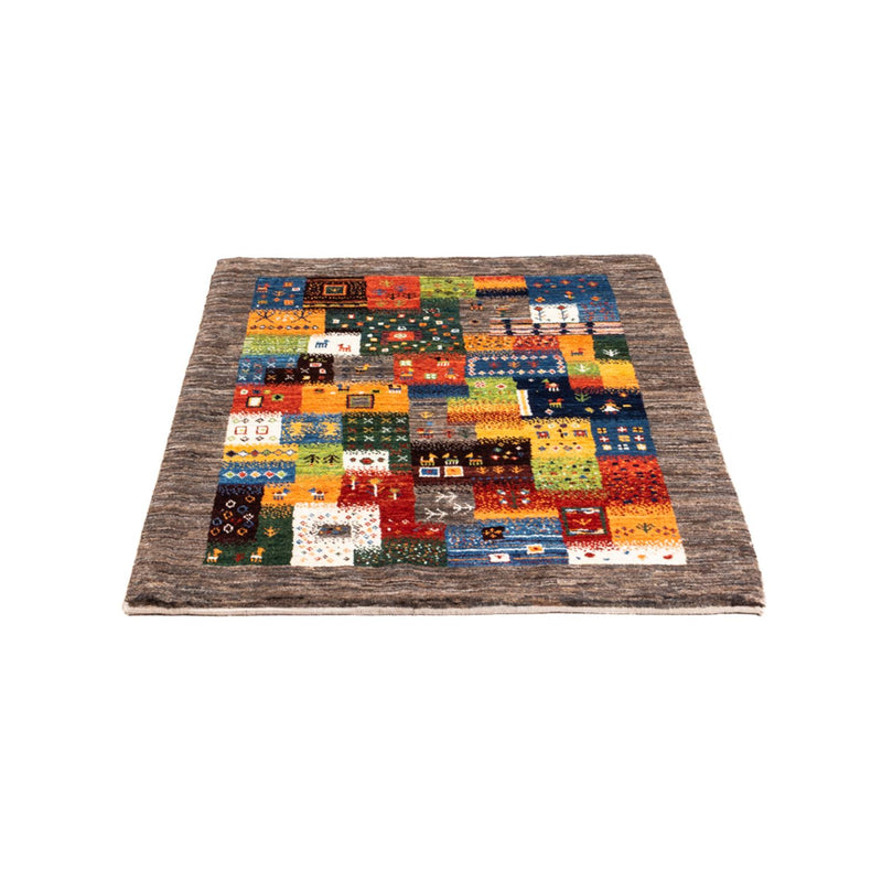 Gabbeh Tæppe - Loribaft Persisk - Royal - 106 x 81 cm - flerfarvet