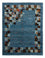 Gabbeh Tæppe - Loribaft Persisk - Royal - 199 x 154 cm - blå