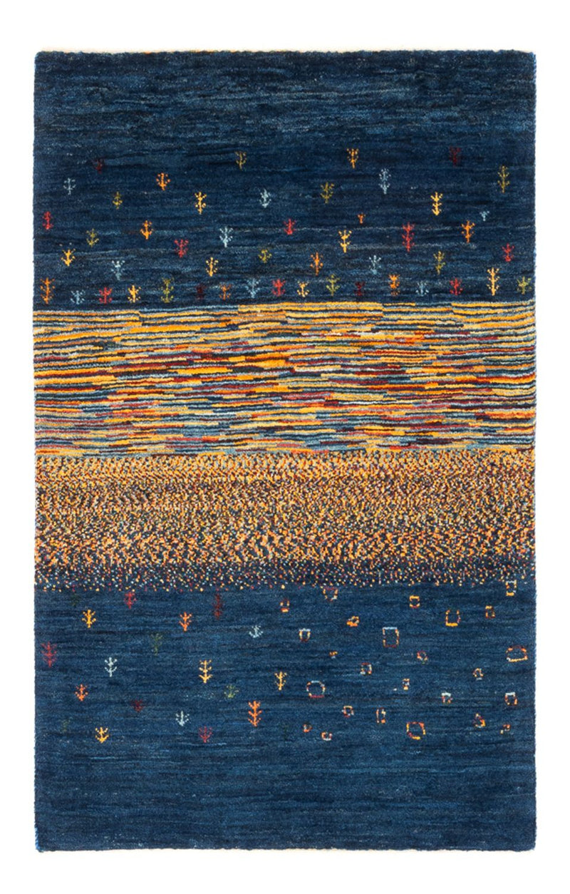 Gabbeh Tæppe - Loribaft Persisk - Royal - 126 x 83 cm - flerfarvet
