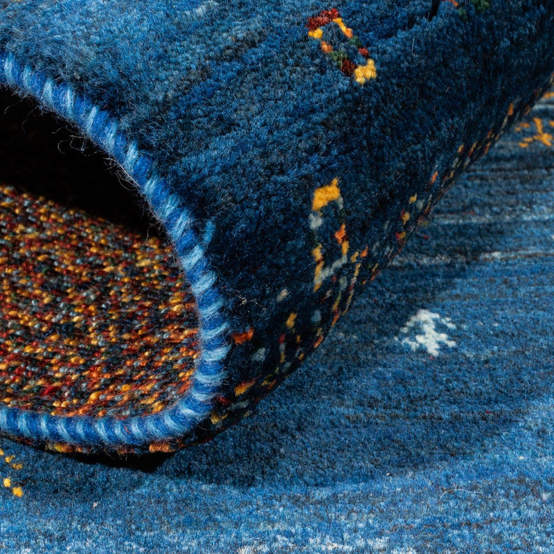 Gabbeh Tæppe - Loribaft Persisk - Royal - 126 x 83 cm - flerfarvet